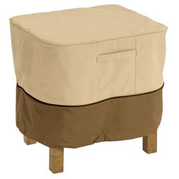 Classic Accessories 71982 Veranda Square Ottoman/Side Patio Table Cover, Large