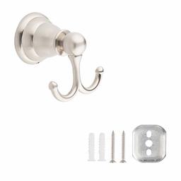 AmazonBasics Classic Robe Hook, Satin Nickel