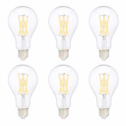 AmazonBasics FG-03801 100WE A21 LED 6-Pack, Clear, Soft White
