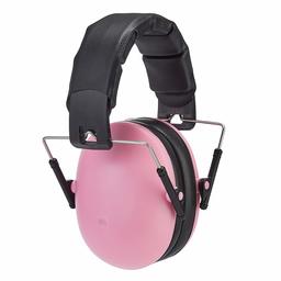 AmazonBasics Kids Ear-Protection Safety Noise Earmuffs, Pink