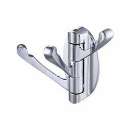Umi. por Amazon Gancho de Pared Percha Perchero Giratorio Plegable de Metal Macizo Resistente con Triple Gancho para Colgar en la pared para Baño Cocina Dormitorio Cromo Pulido