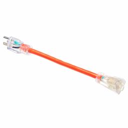 AmazonBasics 12/3 SJTW cable de extensión con luz de alta resistencia