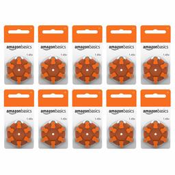 AmazonBasics Hearing Aid Batteries Size 13, 60 Pack