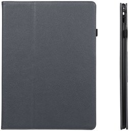 AmazonBasics iPad Pro PU-läderfodral med automatisk väckning/sömnskydd, grå, 12,9 tum