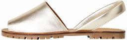 Marque Amazon - find. Menorcan Leather, Sandales Bout ouvert femme