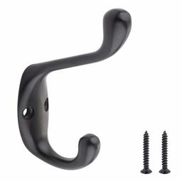 AmazonBasics Top-Bottom Prong Coat Hook, AB4600-FB-5
