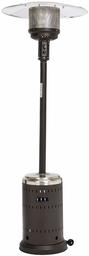 AmazonBasics - Estufa para exteriores, acero inoxidable y mimbre