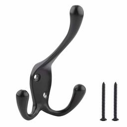 AmazonBasics Tri-Prong Coat Hook, AB5100-FB-5
