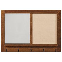 Amazon Brand – Stone & Beam Modern Wood Mirror with Message Board, 30
