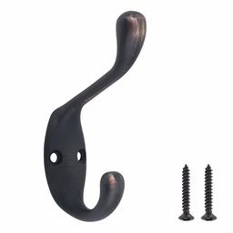 AmazonBasics Top-Bottom Prong Coat Hook, AB4600-OR-5