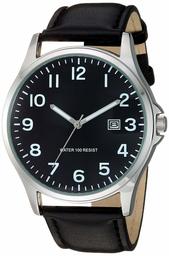 Amazon Essentials Men's Easy to Read Strap Watch