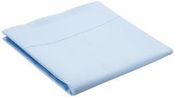 AmazonBasics Everyday 100% Cotton Flat Sheet,Blue,180 x 260 cm