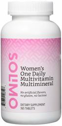 Amazon Brand - Solimo Women's One Daily Multivitamin Multimineral, 365 Tablets, Value Size - One Year Supply