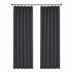 UMI Essentials Set of 2 Curtains with Ruffle Tape