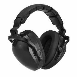 AmazonBasics Noise-Reduction Safety Earmuffs Ear Protection, Solid Black