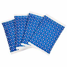 Amazon Basics – Paquete de Hielo Flexible Reutilizable, 17 cm x 11 cm, Azul, Paquete de 4
