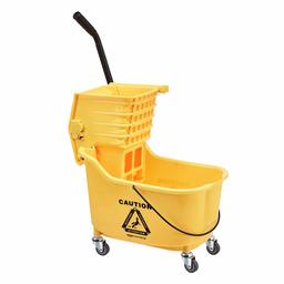AmazonCommercial Side Press Wringer Combo, 26-Quart, Yellow