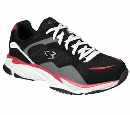 Concept 3 by Skechers Xavien Tenis con Cordones para Hombre, Negro/Rojo, 9.5