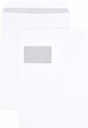 AmazonBasics - verzendtas envelop C4 Selbstklebend, Sichtfenster wit