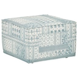 Amazon Brand – Rivet Adrian Side Storage Pocket Cube Ottoman Pouf, 24.5