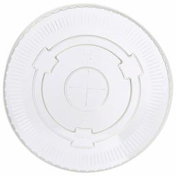 AmazonBasics Compostable PLA Flat Cold Cup Lid , 95mm, Clear ,500-Count
