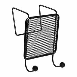 AmazonBasics Mesh Double Coat Hook, Black, 2-pack