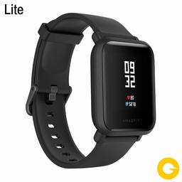 Amazfit Bip Lite SmartWatch Monitor de atividade fitness impermeável 30 metros pulsómetro modos desportivos iOS e Android (versão internacional - 45 dias de bateria) preto