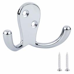 AmazonBasics Small Double Prong Robe Hook, AB4900-PC-5