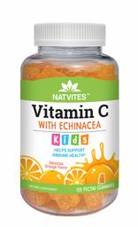 Natvites Vitamin C With Echinacea pectin Gummies for Kids 120 count