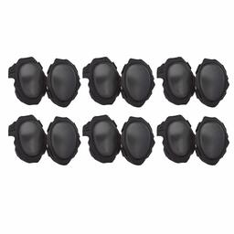 AmazonCommercial Non-Marring Foam-Cap Knee Pads, 11.5 in, Black, 6 pair