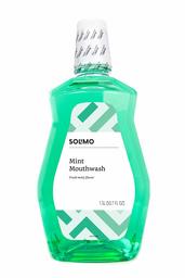 Amazon Brand - Solimo Mint Mouthwash, Fresh Mint, 1.5 Liter