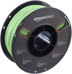 AmazonBasics PLA 3D Printer Filament, 1.75mm, Neon Green, 1 kg Spool