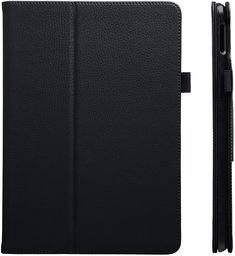 AmazonBasics iPad PU Leather Case Auto Wake/Sleep Cover, Black, 9.7