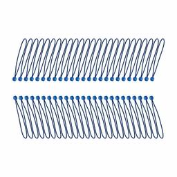 AmazonBasics 11-Inch Ball Bungee, Blue, 2-Pack (50-Piece)