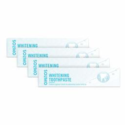 Marque Amazon - Solimo - Dentifrice Blanchissant, 4x125ml