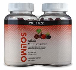 Amazon Brand - Solimo Adult Multivitamin, 300 Gummies, 75-Day Supply, 150 Count (Pack of 2)