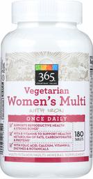 365 Everyday Value, Vegetarian Women’s Multi with Iron, 180 ct