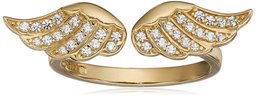 [Find] Amazon Collection Gold Plated Silver Swarovski Zirconia Use Wings Ring