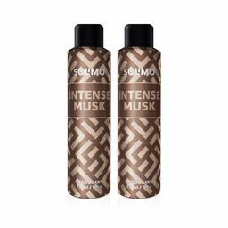 Amazon Brand - Solimo Gas Deodorant - Pack of 2 (Intense Musk)