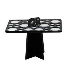 Eono by Amazon Make-Up Brush Rack Dryer 28 Holes Makeup Brush Holder - Black