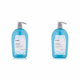 Solimo Argan Oil Shampoo, 33.8oz & Argan Oil Conditioner, 33.8oz