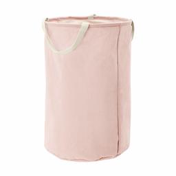 AmazonBasics Fabric Storage Bin - Tall Round, Dusty Pink