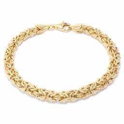 Amazon Collection Sterling para mujer,Oro sobre plata de ley,7.5