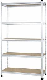 AmazonBasics - Medium Heavy Duty Rack, Double Bars, Chipboard, 121 x 45 x 182 cm