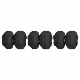 AmazonCommercial Non-Marring Polyester-Cap Knee Pads, 5.75 in, Black, 3 pair