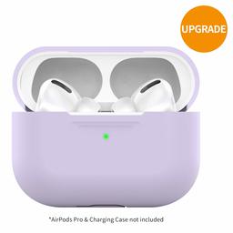 umi Airpods Pro Schutzhülle aus Silikon, ultradünn, kompatibel mit Apple Airpods Pro 2019, lavendelfarben