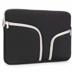 Eono Neoprene Laptop Sleeve Bag Compatible 13.3 Inch MacBook Air (including 2018)/MacBook Pro Retina 13 inch 2012-2015, 2018/2017/2016, Surface Pro 3/4/5/6, Surface Laptop 2017/Surface Laptop 2, Black