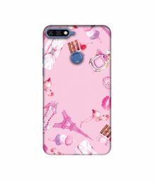 Amazon Brand - Solimo Designer Ladies Accessories 3D Printed Hard Back Case Mobile Cover for Huawei Honor 7A
