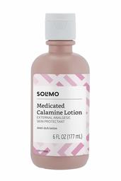 Amazon Brand - Solimo Medicated Calamine Anti-Itch Lotion, Analgesic Skin Protectant, 6 Fluid Ounce