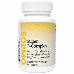 Amazon Brand - Solimo Super B Complex, Supports Immune and Normal Energy Metabolism, 60 tablets, Two Month Supply